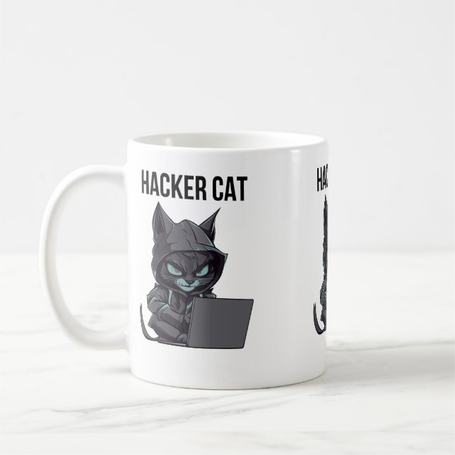 Hacker-katt Kaffemugg (Vänster)