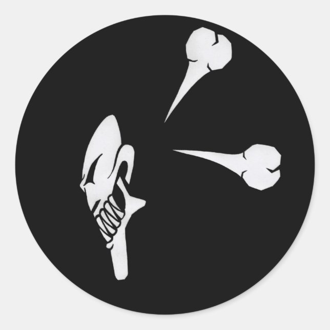 hacker runt klistermärke (Framsida)