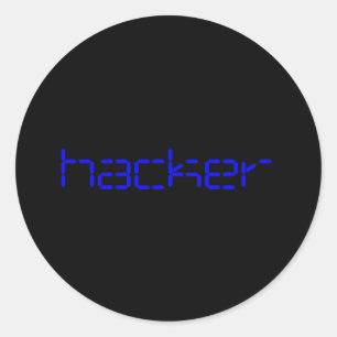 Hacker Stickers Pack om 20 Runt Klistermärke
