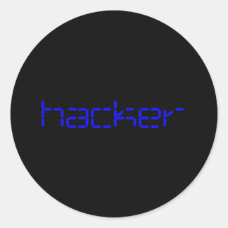 Hacker Stickers Pack om 20 Runt Klistermärke