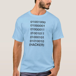 Hackeren i binärt kodifierar utslagsplatsskjortan t shirt