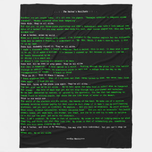 Hackerns manifest fleecefilt