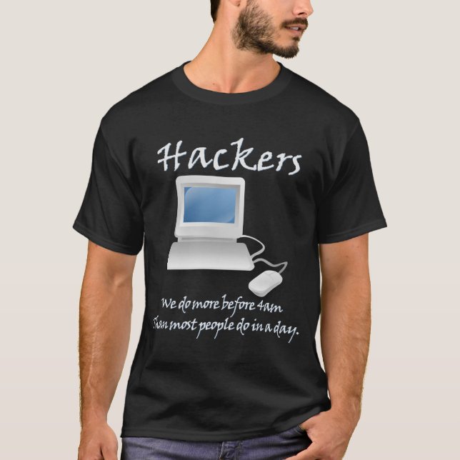 Hackers 4am (v) tee shirt (Framsida)