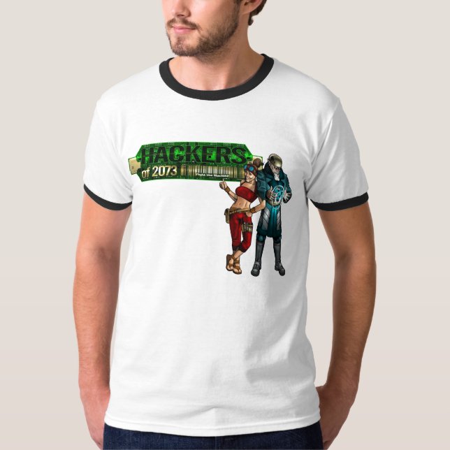 Hackers av 2073 t-shirt (Framsida)