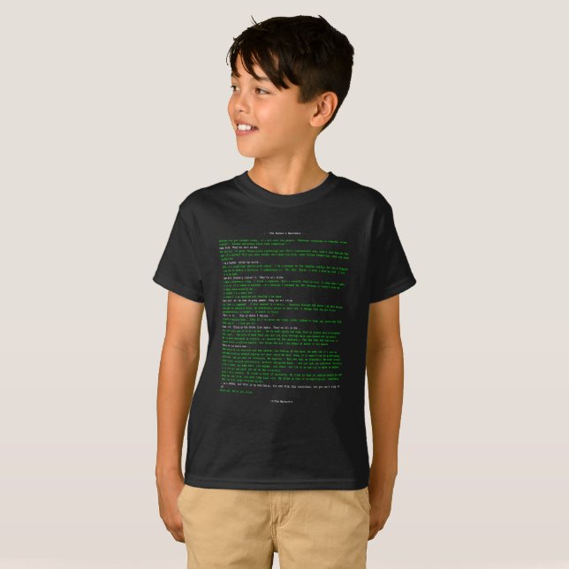 Hacker's manifesto t shirt (Hel framsida)