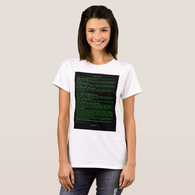 Hacker's manifesto t shirt (Hel framsida)