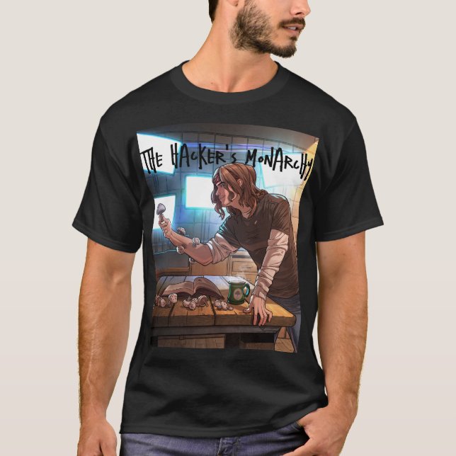 Hacker's Monarchy - Caddie: T-Shirt (Framsida)