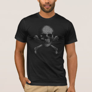 Hackerskalle och Crossbones T-shirt