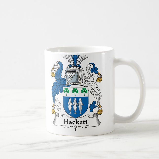 Hackett familjvapensköld kaffemugg (Höger)