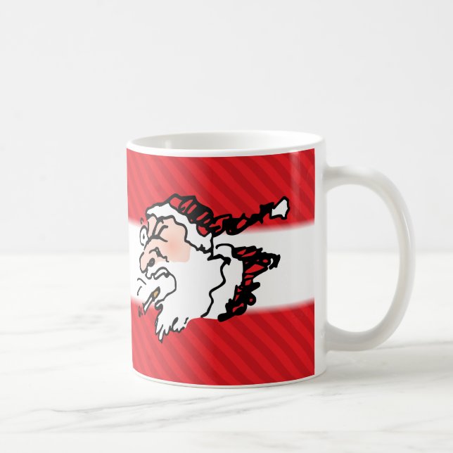 Hackin Santa Funny Tecknad Kaffemugg (Höger)
