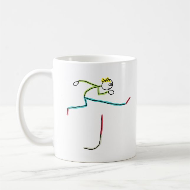 Häcklöpare Stickman Kaffemugg (Vänster)