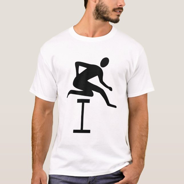Häcklöpning - Svart T Shirt (Framsida)