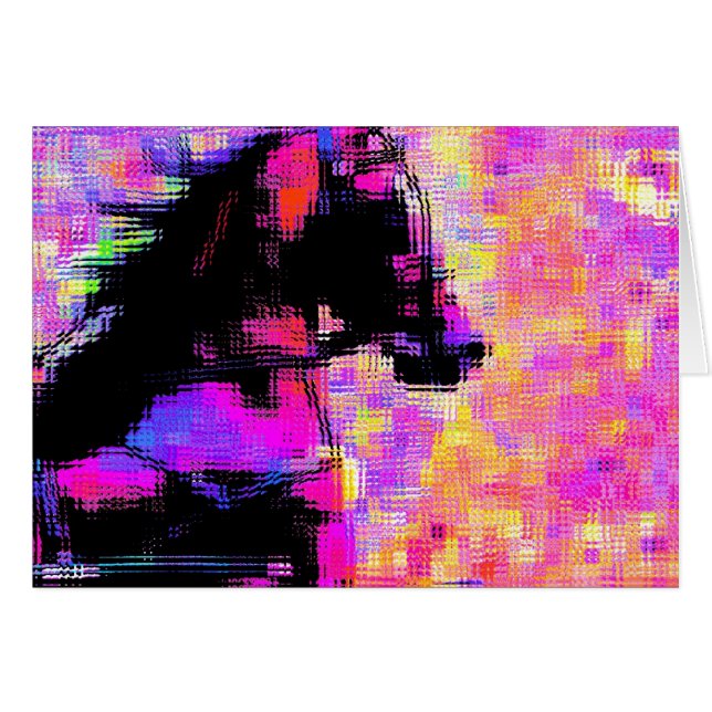 Hackney i Harness Hälsningskort (Framsidan Horizontal)