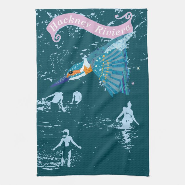 Hackney Riviera tea towel Kökshandduk (Vertikal)