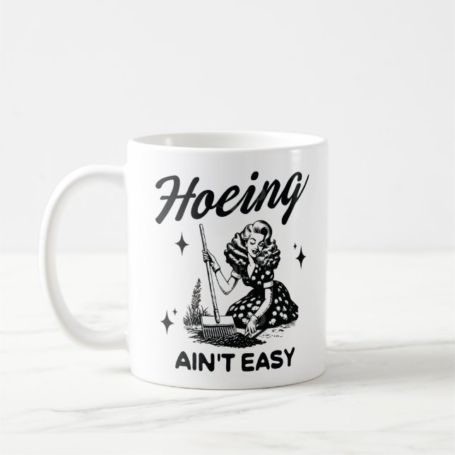 Hackning är inte lätt kaffemugg (Vänster)