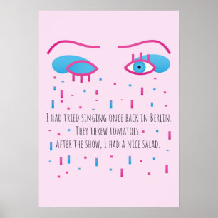häckning och arg tum poster