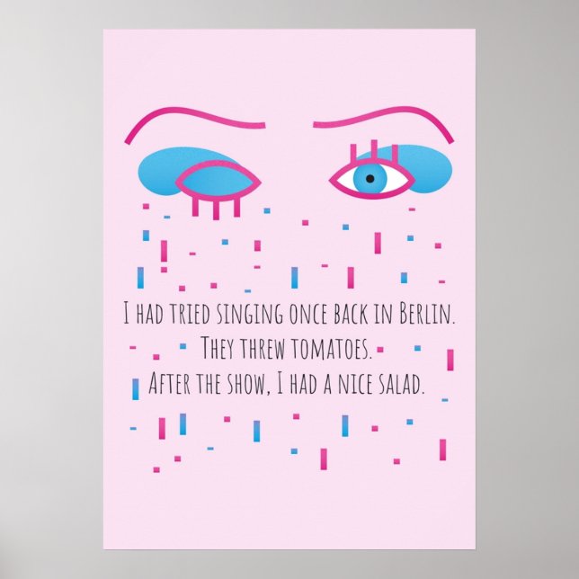 häckning och arg tum poster (Framsidan)