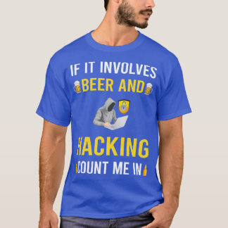 Hacksäckare för öl och hackning t shirt