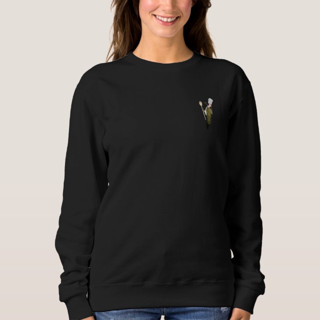 Hackspett Fågel Köks Chef Hatt Matlagning Biolog T Shirt (Framsida)