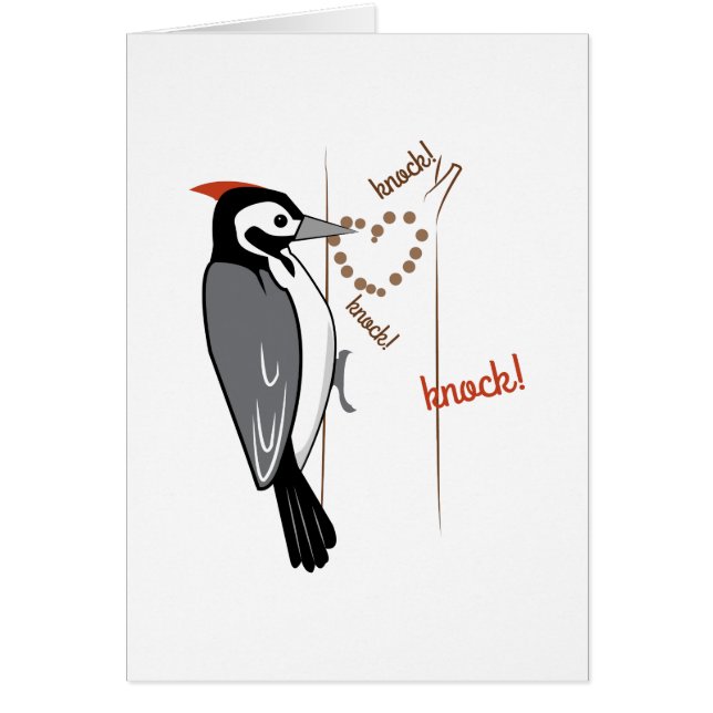 Hackspett Hälsningskort (Framsidan)