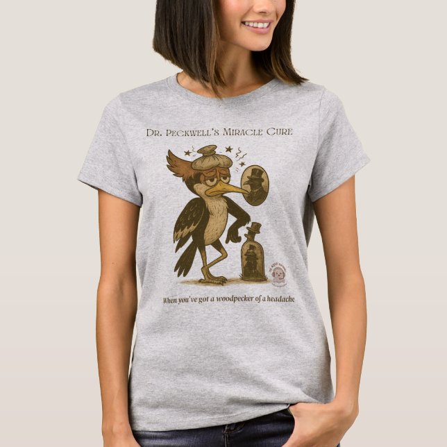 Hackspett Huvudvärk T Shirt (Framsida)