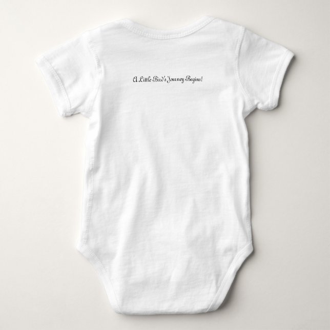 hackspett Söt babyfågel Baby bodysuit T Shirt (Baksida)
