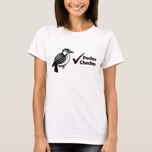 Hackspettkontrollör Tee Shirt (Framsida)