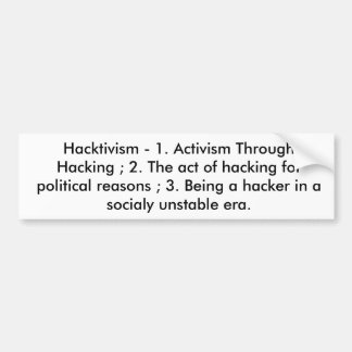 Hacktivism klistermärke