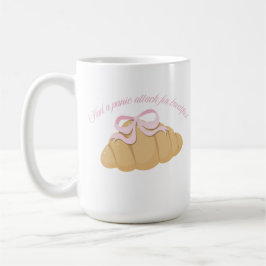 Had a Panic Attack for Breakfast Cute Croissant Kaffemugg
