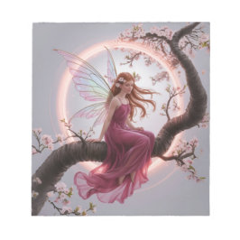 Hada mágica entre flores de cerezo – Ilustración d Anteckningsblock