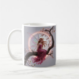 Hada mágica entre flores de cerezo – Ilustración d Kaffemugg