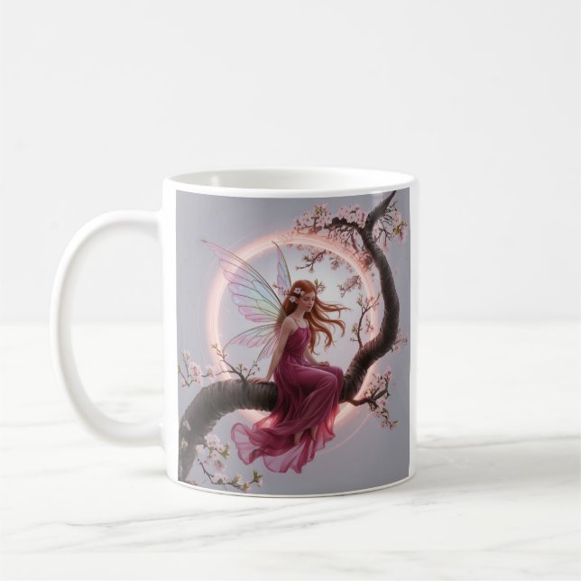 Hada mágica entre flores de cerezo – Ilustración d Kaffemugg (Vänster)