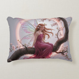 Hada mágica entre flores de cerezo – Ilustración d Prydnadskudde