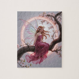 Hada mágica entre flores de cerezo – Ilustración d Pussel