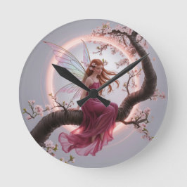 Hada mágica entre flores de cerezo – Ilustración d Rund Klocka