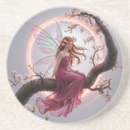 Hada mágica entre flores de cerezo – Ilustración d Underlägg