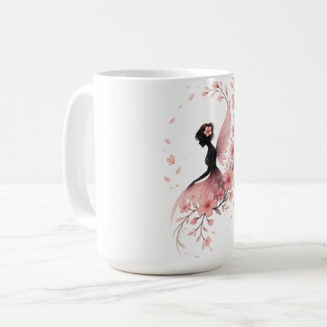 Hada Rosa con Flores de Sakura Kaffemugg (Framsida vänster)