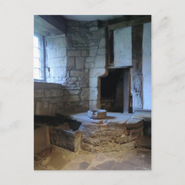 Haddon Hall Medieval Kitchen Vykort (Framsida)