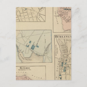 Haddonfield, Gloucester City, Burlington Vykort