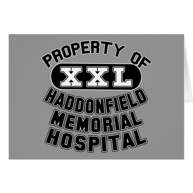 Haddonfield Memorial Hospital Products Hälsningskort (Framsidan Horizontal)
