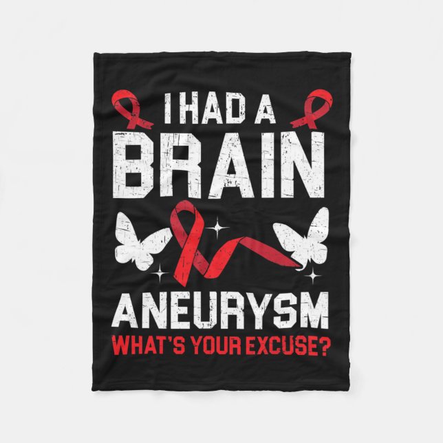Hade Brain Aneurysm Medical Villkor Aneurysm Awar Fleecefilt (Framsidan)