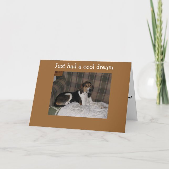 HADE EN DREAM DU ÄR 40! INTE JAG! KORT (Framsida)
