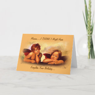 Hade kunnat glömma födelsedagen: Angel Cherubs: Cu Kort