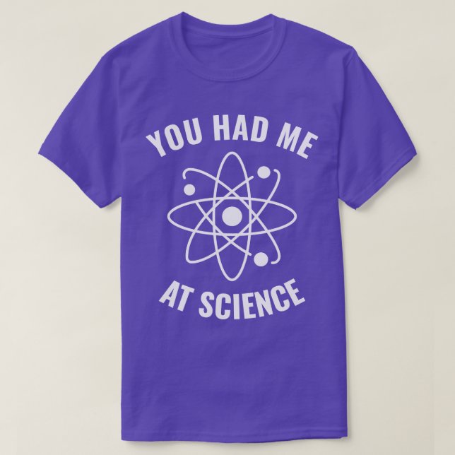 Hade mig på Science Funny Science Geek 1 T Shirt (Design framsida)