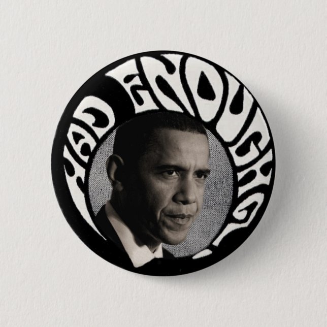 Hade nog Obama pinback Knapp (Framsida)