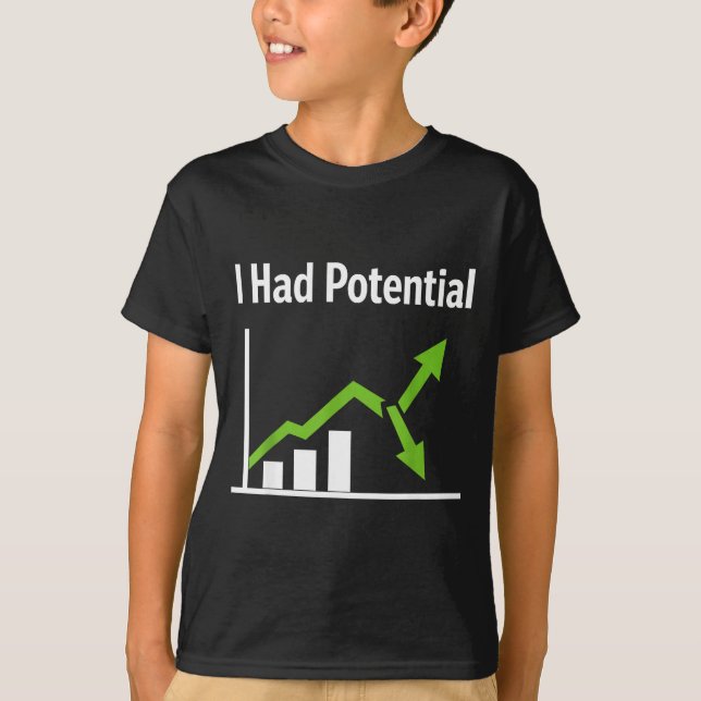 Hade potentiell sarkastisk liv humor rolig citat t shirt (Framsida)