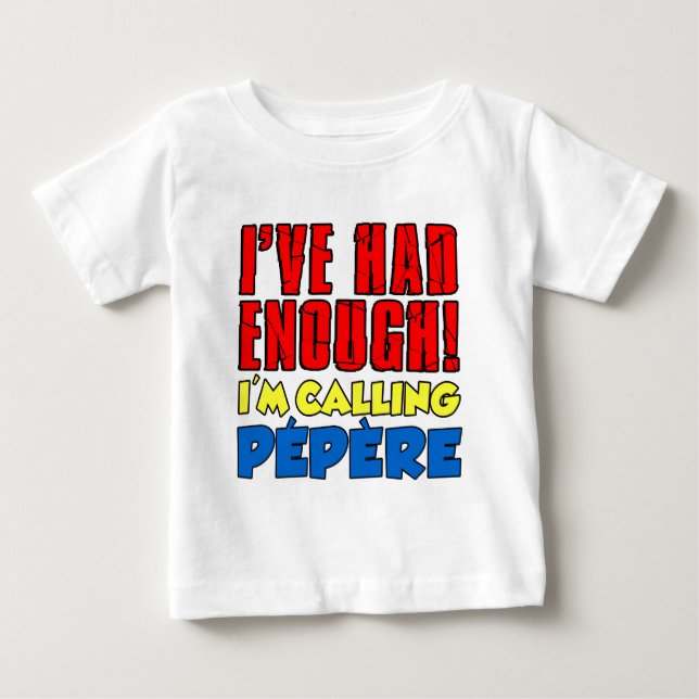 Hade tillräckligt med mobil Pepere T-shirt (Framsida)