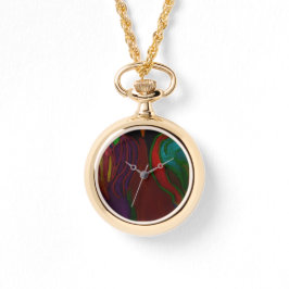 Hades Floral Arrangement Watch Necklace Armbandsur