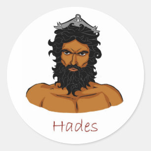 Hades - Grekiska Gud Runt Klistermärke