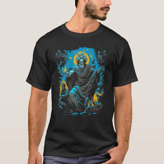 Hades Gud Grek Mythology T Shirt (Framsida)